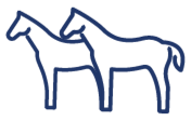 TWO BLUE HORSES