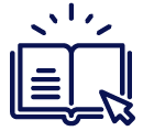 blue digital book