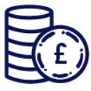 blue coins